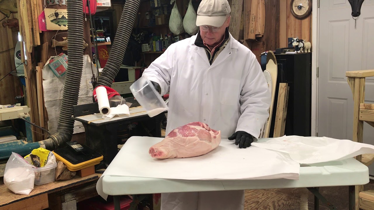 Making sugar cure and applying to ham The Butcher Channel