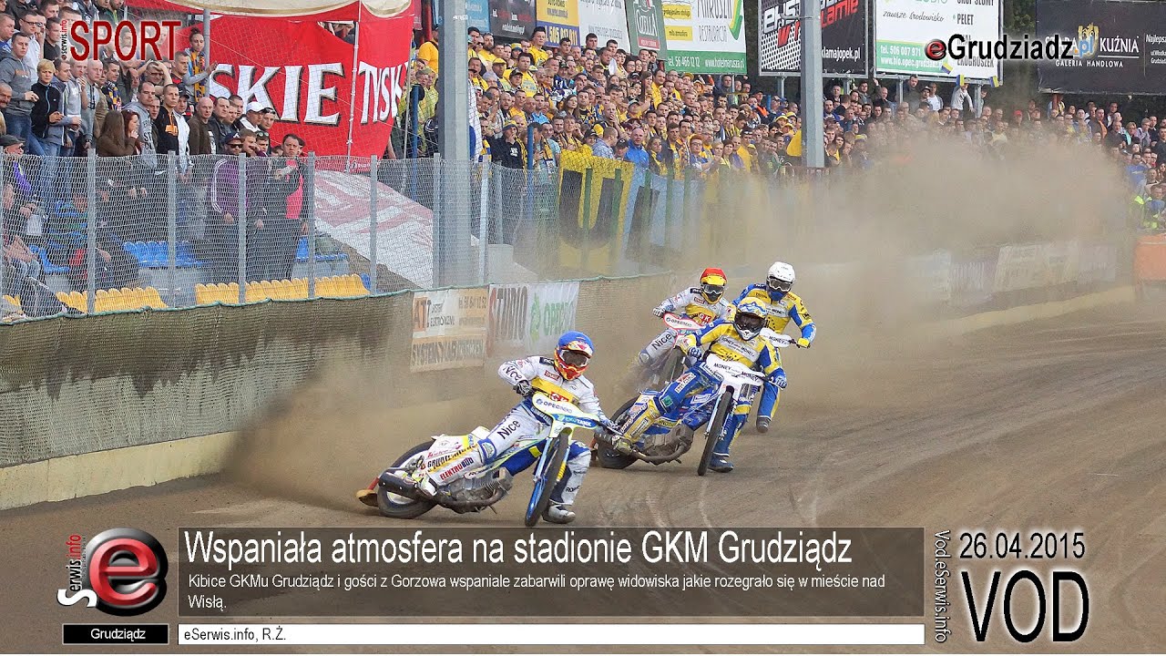 Wspaniała atmosfera na stadionie GKM Grudziądz