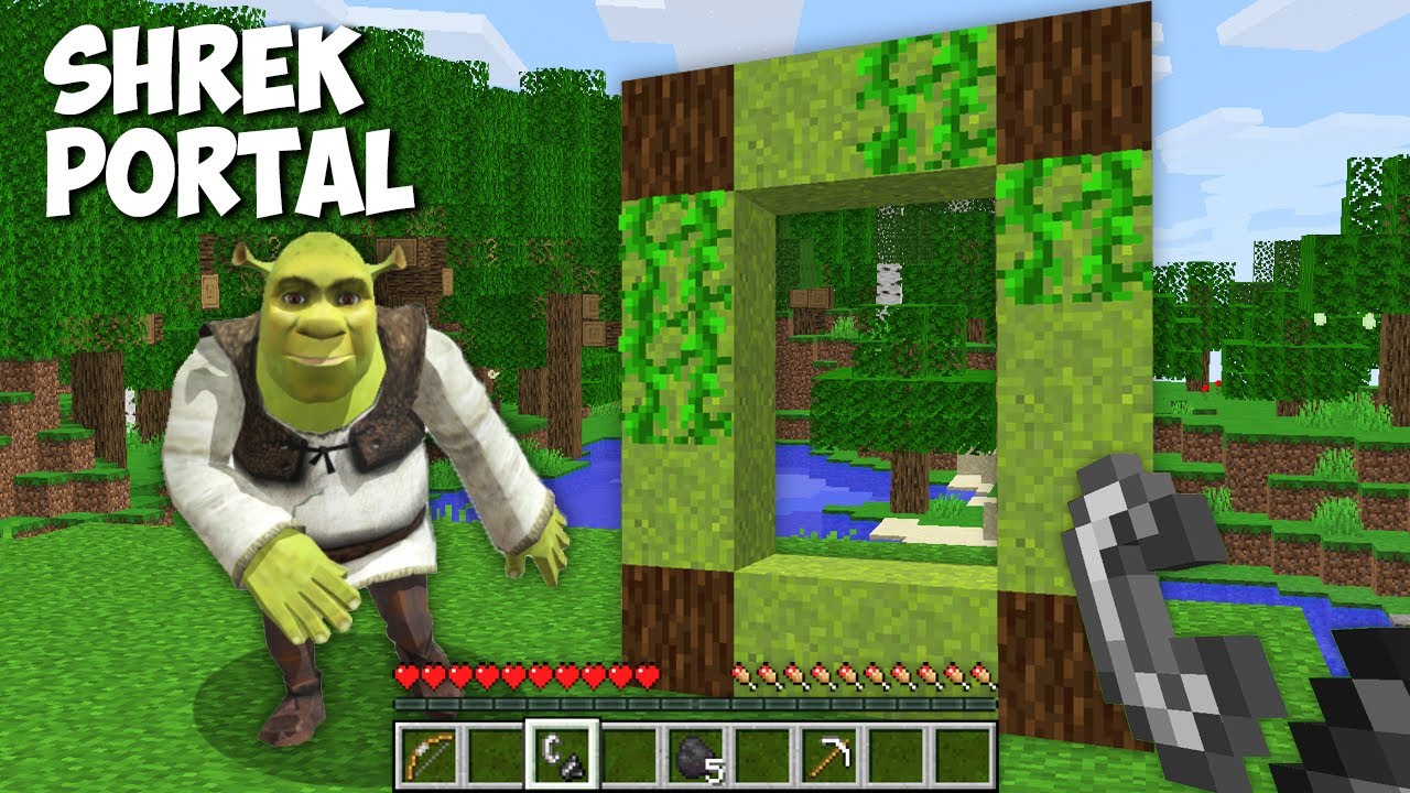 Never Dont BUILD this SHREK PORTAL in Minecraft ! Shrek Dimension !