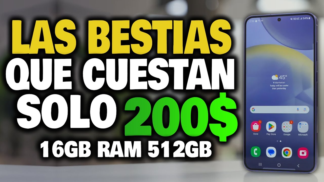 5 TELÉFONOS DE GAMA ALTA QUE SOLO CUESTAN 200$ ¡LO MEJOR Y MAS BARATO! 🥇