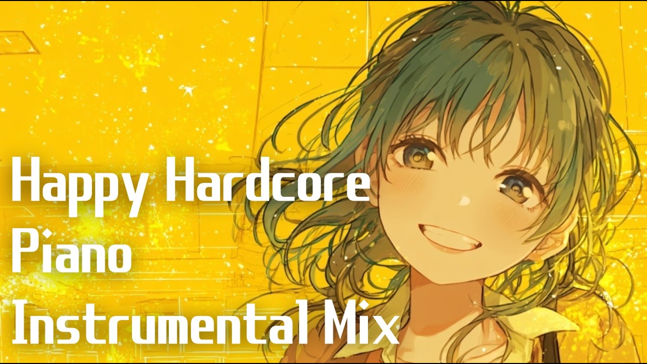 【高揚感BGM】世界が色付くハピ空間 | Happy Hardcore × Piano | 音ゲー・ゲーム音楽好きのための作業用BGM