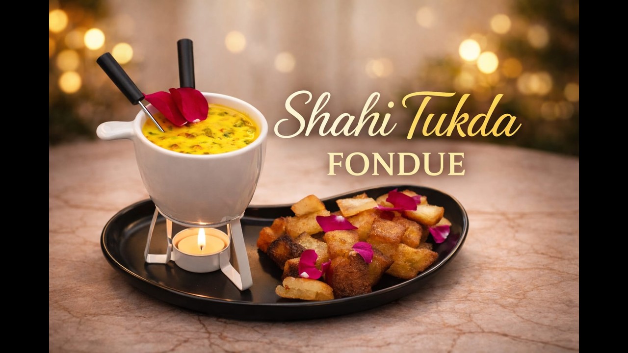 Shahi Tukda Fondue Recipe | Traditional Shahi Tukda gets a Luxurious makeover #trendingrecipe
