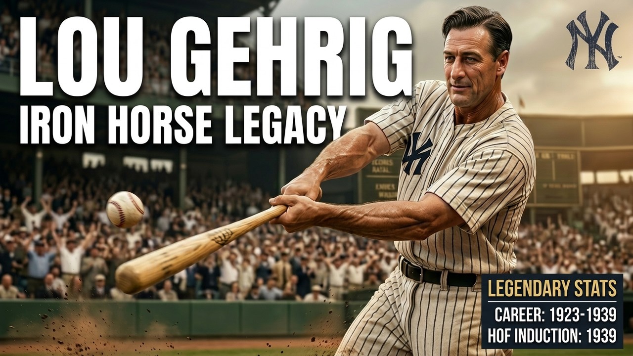 Lou Gehrig MLB hall of fame career | Lou Gehrig MLB career highlights
