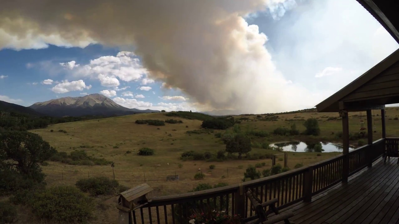 Colorado Spring Creek Fire 2018 - time lapse