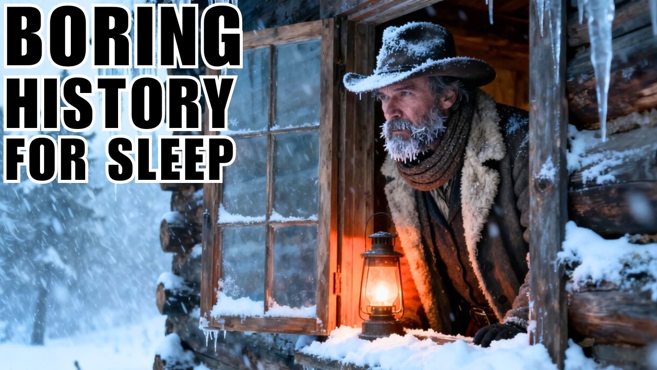 How Did People Sleep During the Coldest Winters of the Wild West | Boring History For Sleep