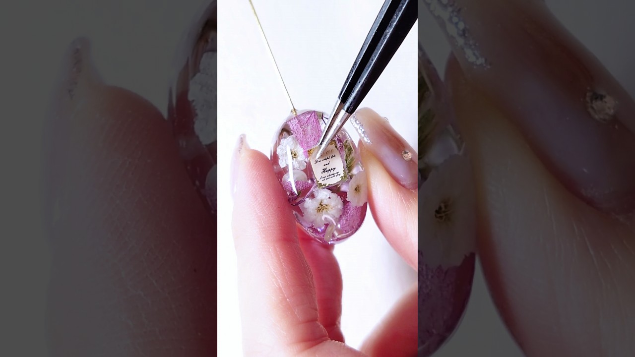 GreenOcean材料でドライフラワー入りのパフュームボトルを作る♡フル動画配信中  #レジン #ハンドメイド