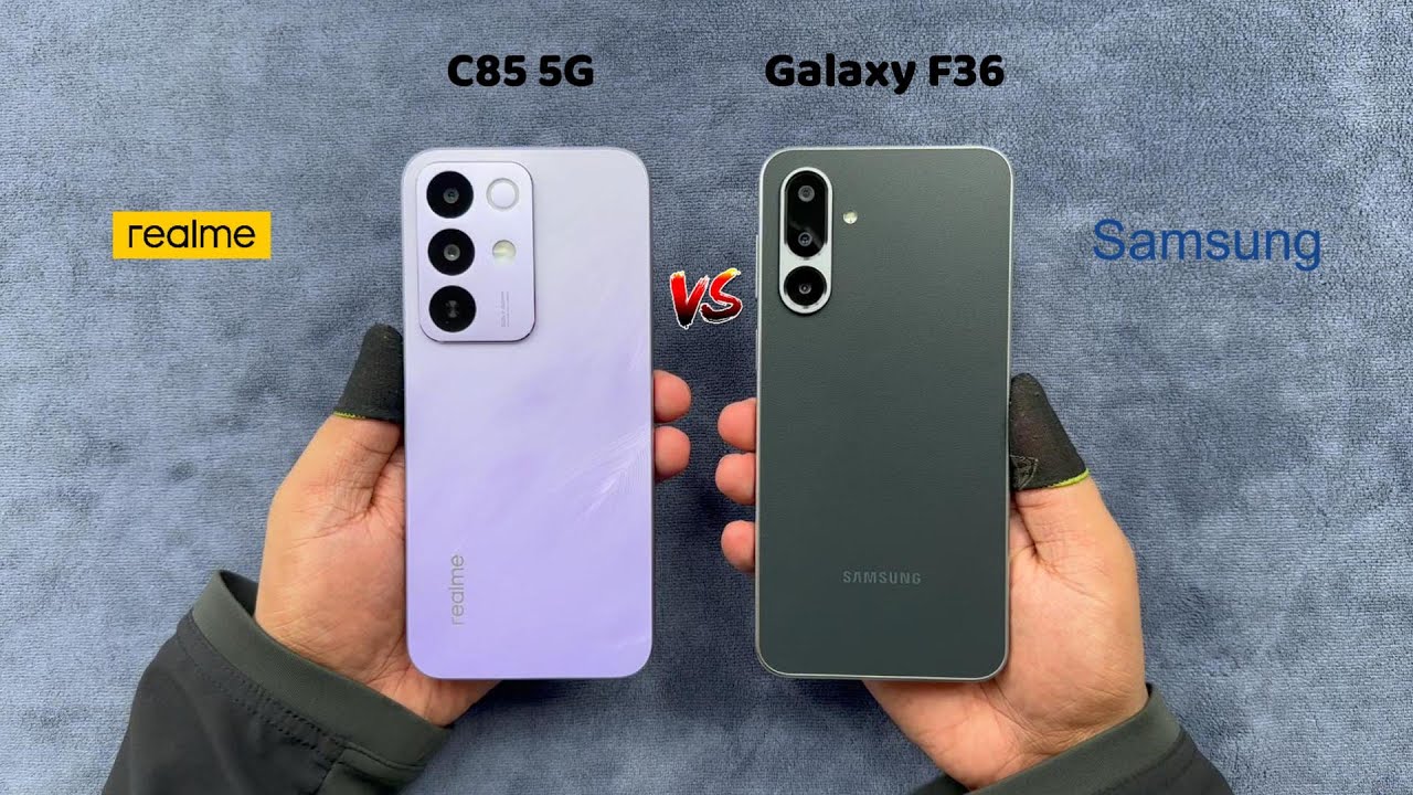 Тест скорости Realme C85 5G против Sasmung Galaxy F36 5G