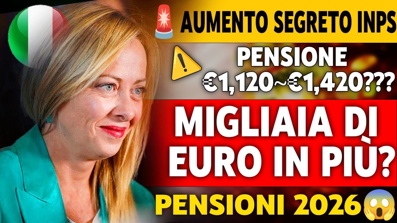 ⚠️ Ultime Notizie Pensioni 2026: Aumenti Inaspettati in Arrivo – Ecco Chi Potrebbe Ricevere di Più!