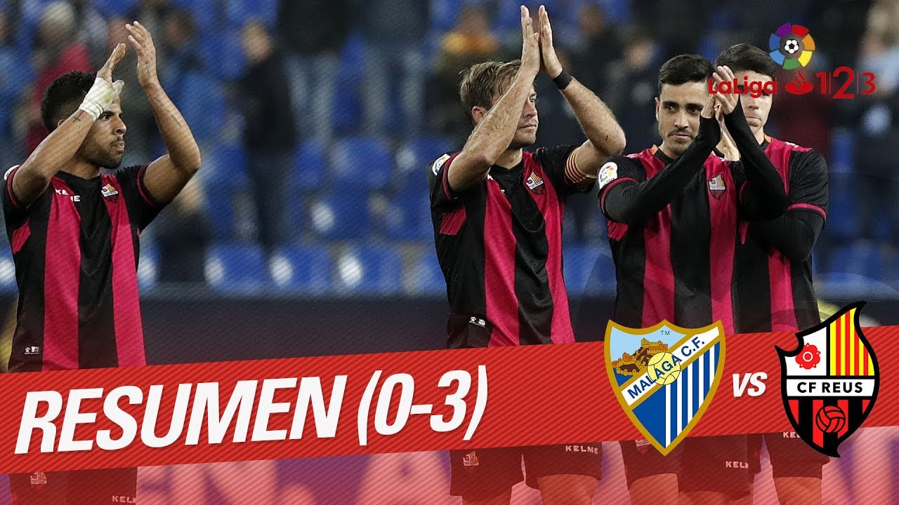 Resumen de Málaga CF vs  CF Reus (0-3)