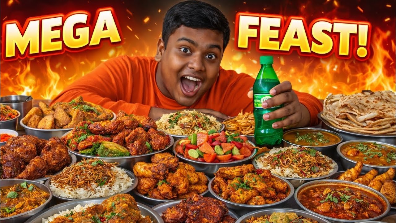 Viral# food #challenge# video# pakora #and #fruit# and# fish #and #rice# and #Sprite food challenge 