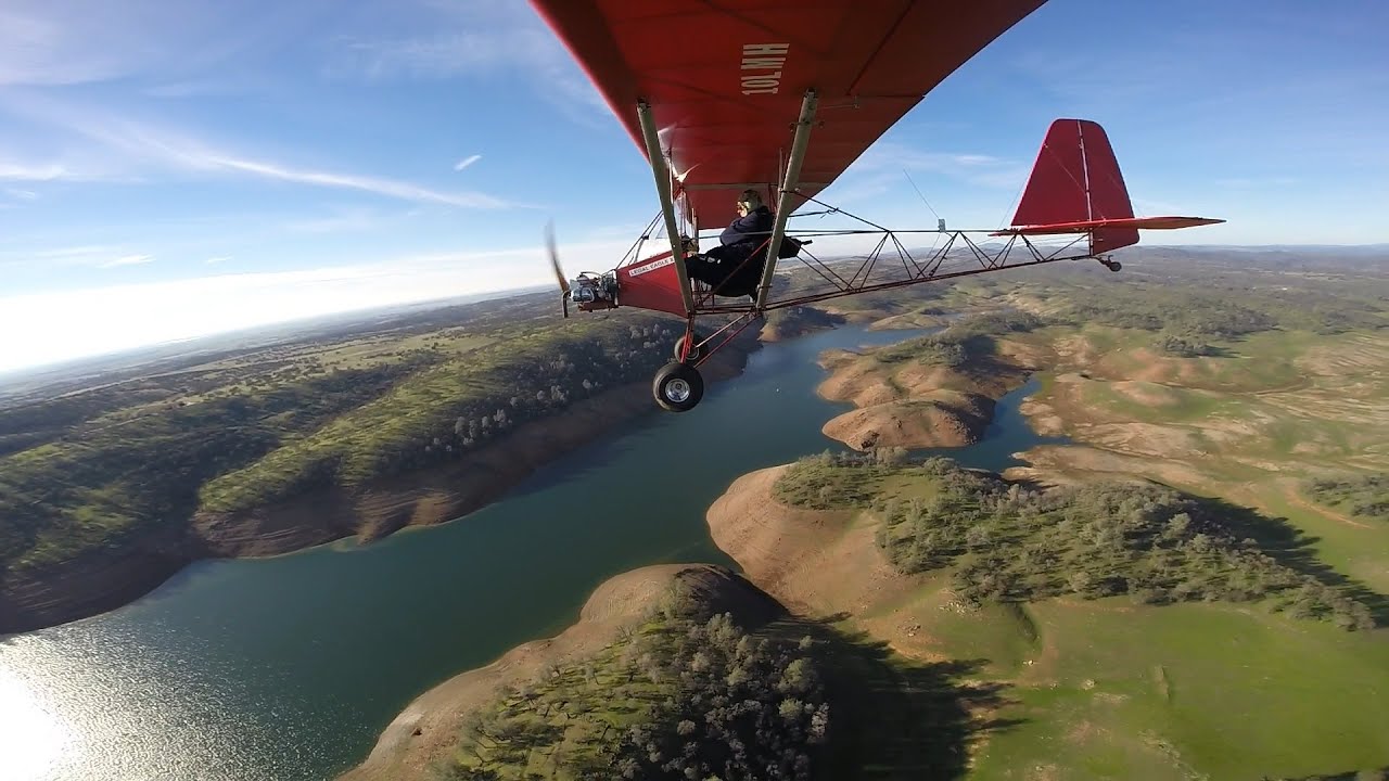 Flying to Lake Don Pedro in Legal Eagle Ultralight
