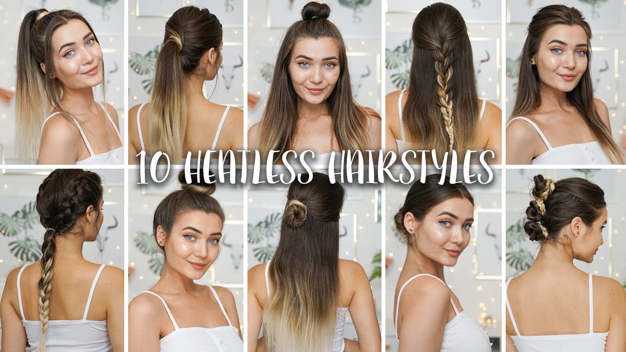10 EASY HEATLESS BACK TO SCHOOL HAIRSTYLES!