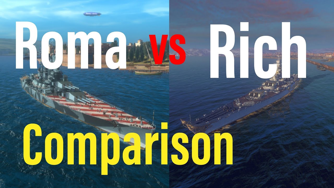 World of Warships Blitz: Roma vs Richelieu ultimate comparison