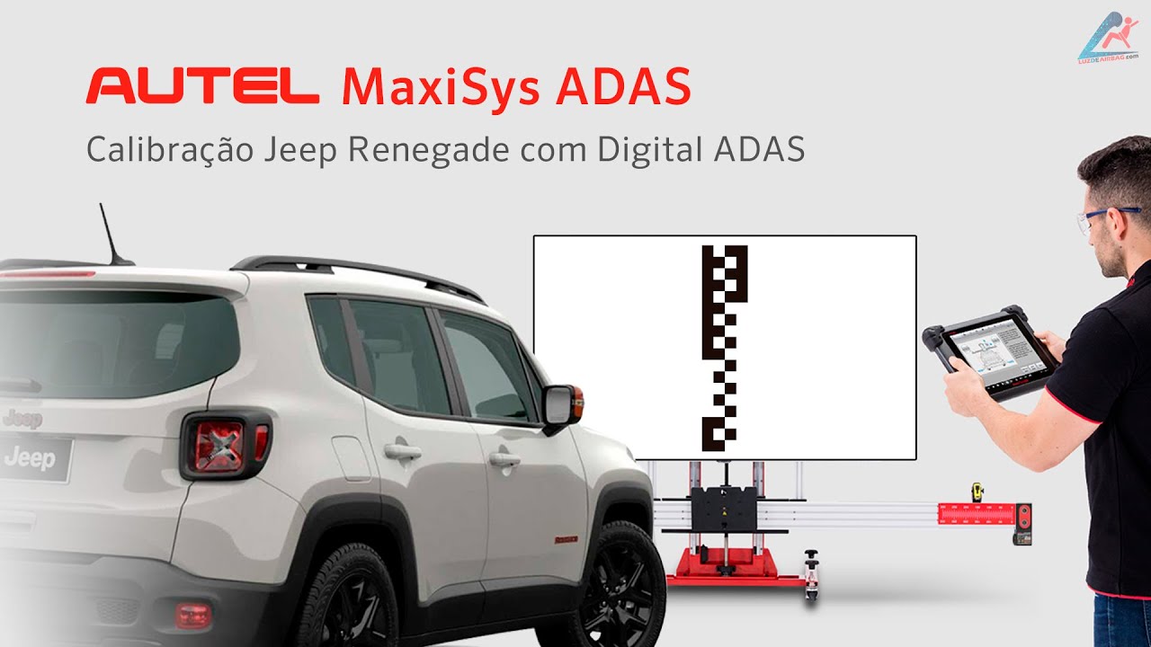 Calibra&ccedil;&atilde;o Jeep Renegade com Autel e Digital ADAS