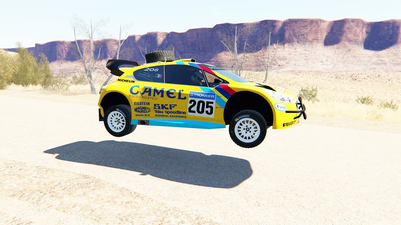 PEUGEOT 208 T16 DAKAR RALLY DE TIERRA UTAH EE.UU 3.45:666