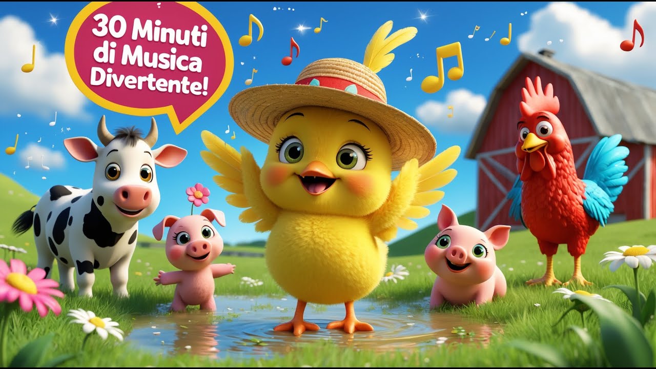 30 Minuti di Canzoni Allegre per Bambini – Compilation Animata Divertente