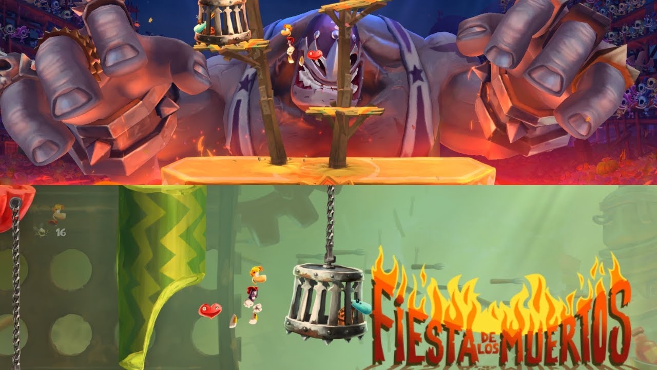 Rayman Legends - 100% Walkthrough - Fiesta de los Muertos