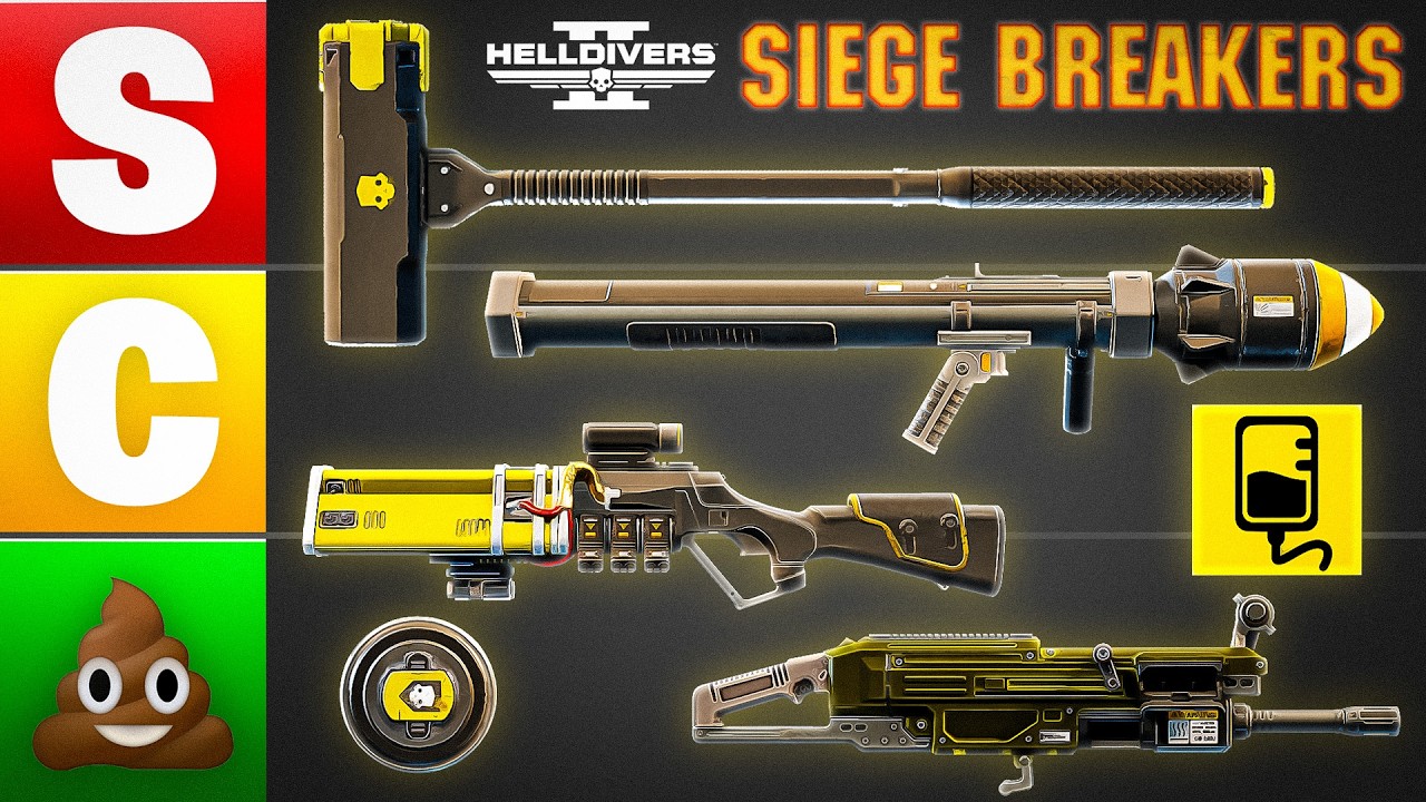 Ranking ALL Items in Siege Breakers Warbond, Is it S-Tier? | Helldivers 2