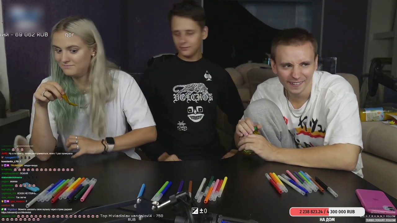 ШОУ - НАРИСУЙ ИЛИ СЪЕШЬ ЧЕЛЛЕНДЖ - Modestal, Follentass, Fasoollka, Vatarisgame #2