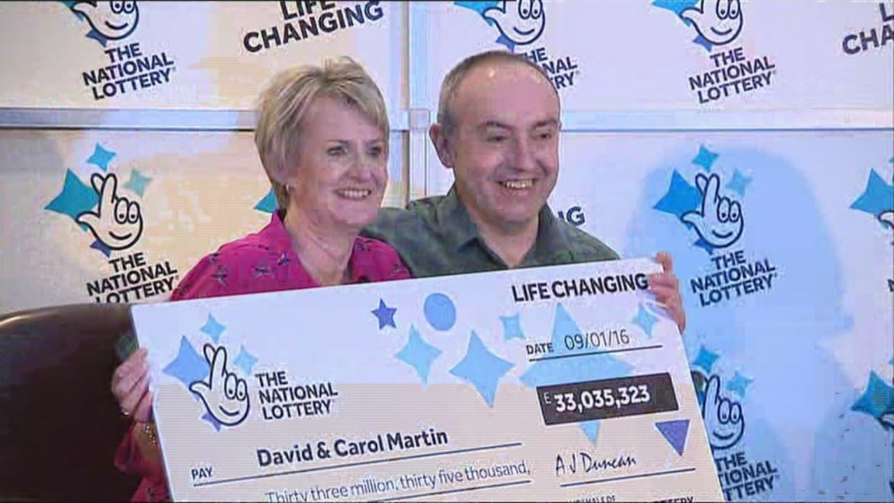 Scottish couple become £33 million National Lottery winners