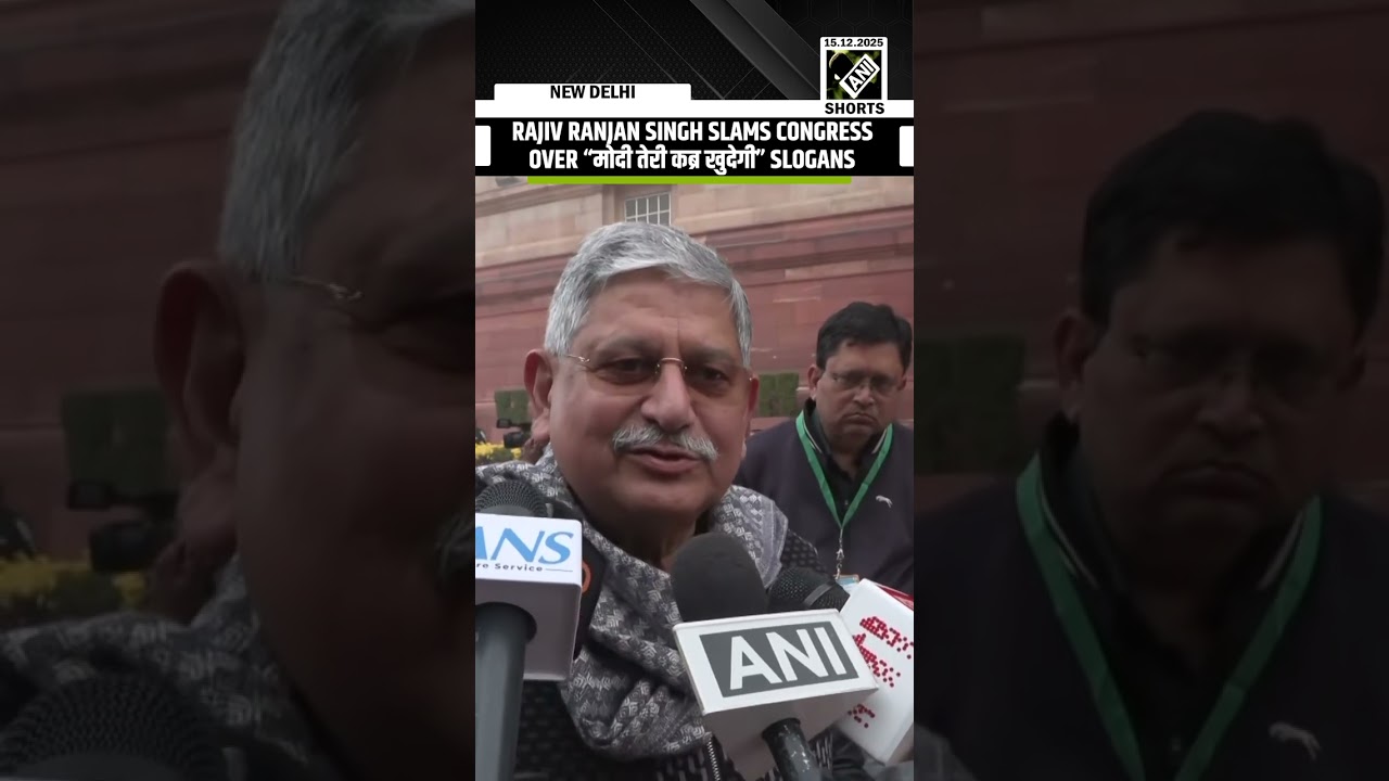 &ldquo;Their language, culture&hellip;&rdquo; Union Min Rajiv Ranjan Singh slams Congress on &ldquo;Kabar Khudegi&rdquo; slogans