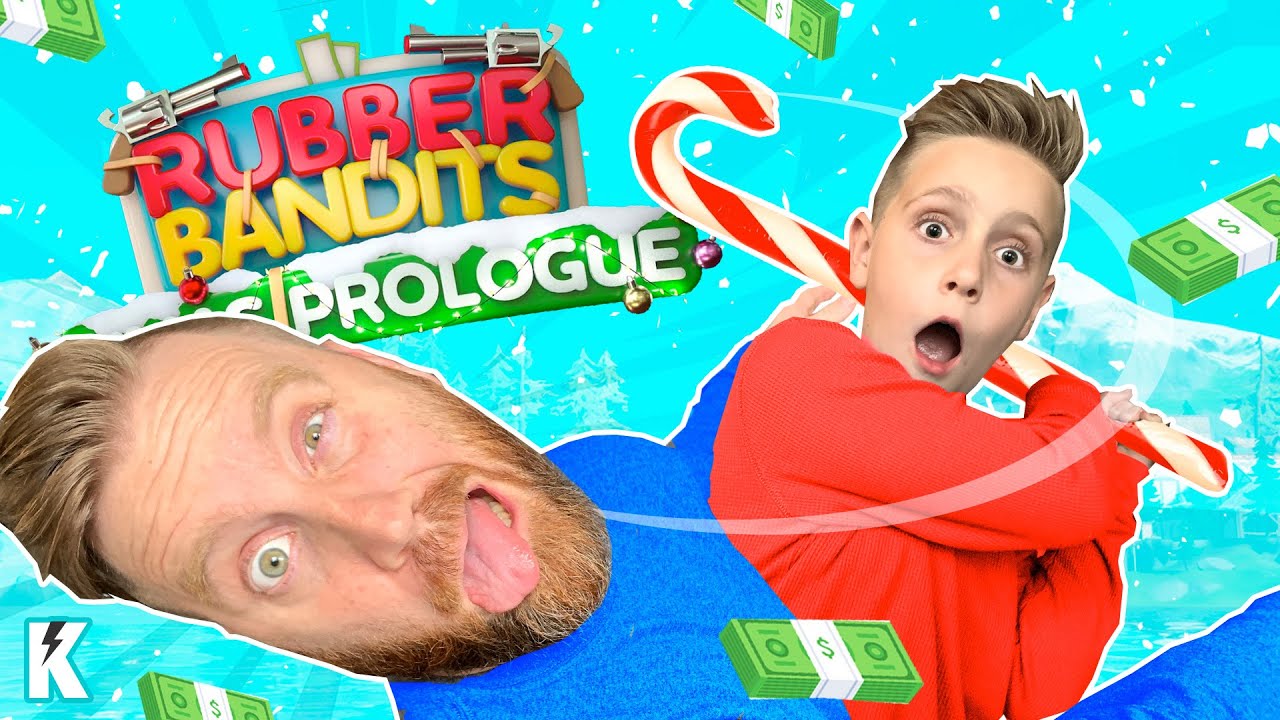 Christmas Heist!!! (Rubber Bandits Family Battle) K-CITY GAMING
