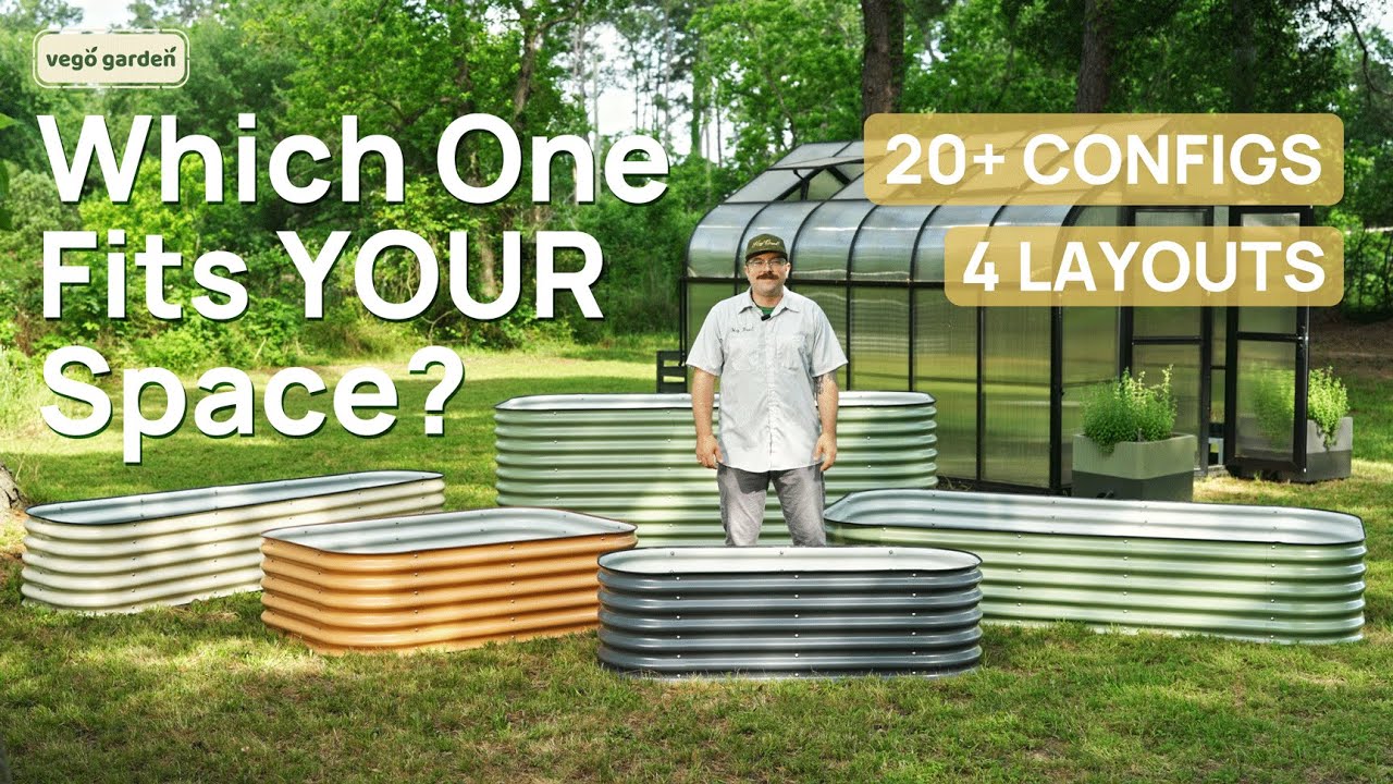 Best Modular Raised Garden Bed | 4-in-1 to 10-in-1 by Vego Garden