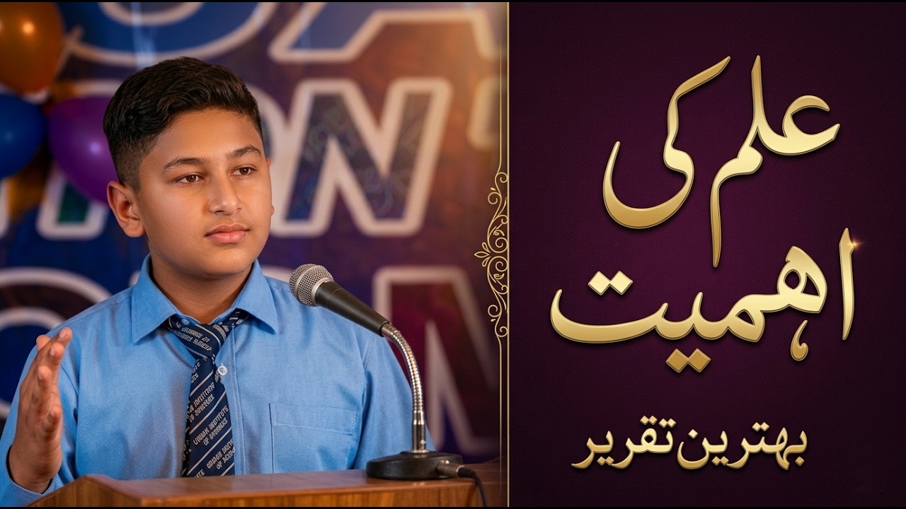 Ilam Ki Ahmiyat | Chhote Bache Ki Zabardast Taqreer | Must Watch