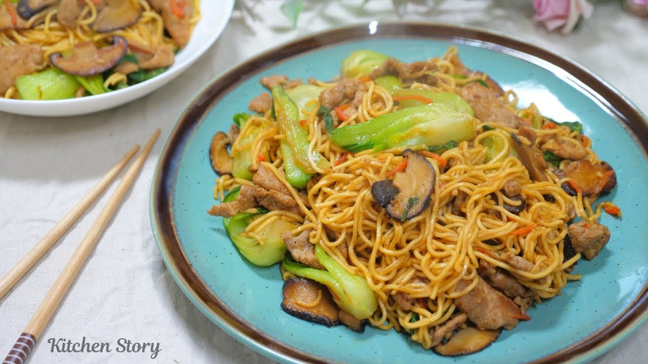 មីឆា [ម្ហូបខ្មែរ] stir fry noodle [និយាយភាសាខ្មែរ] [Kitchen Story]
