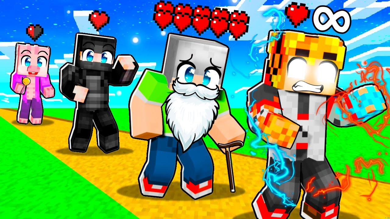 Od NAROZENÍ YOUTUBERA do NESMRTELNOSTI v Minecraftu!
