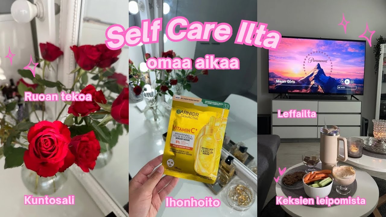 SELF CARE ILTA💖 | Ihonhoitorutiini, leipomista, leffailta & omaa aikaa