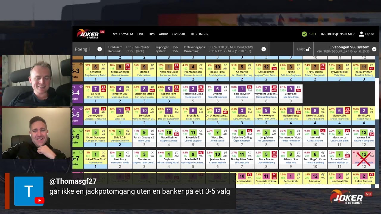 V86 SOLVALLA / BJERKE - JACKPOT
