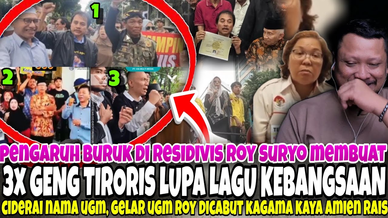 APES.. UGM CABUT 2 GELAR SARJANA ROY SURYO DR UGM - 3 KALI GEROMBOLAN INI LUPA LAGU INDONESIA RAYA