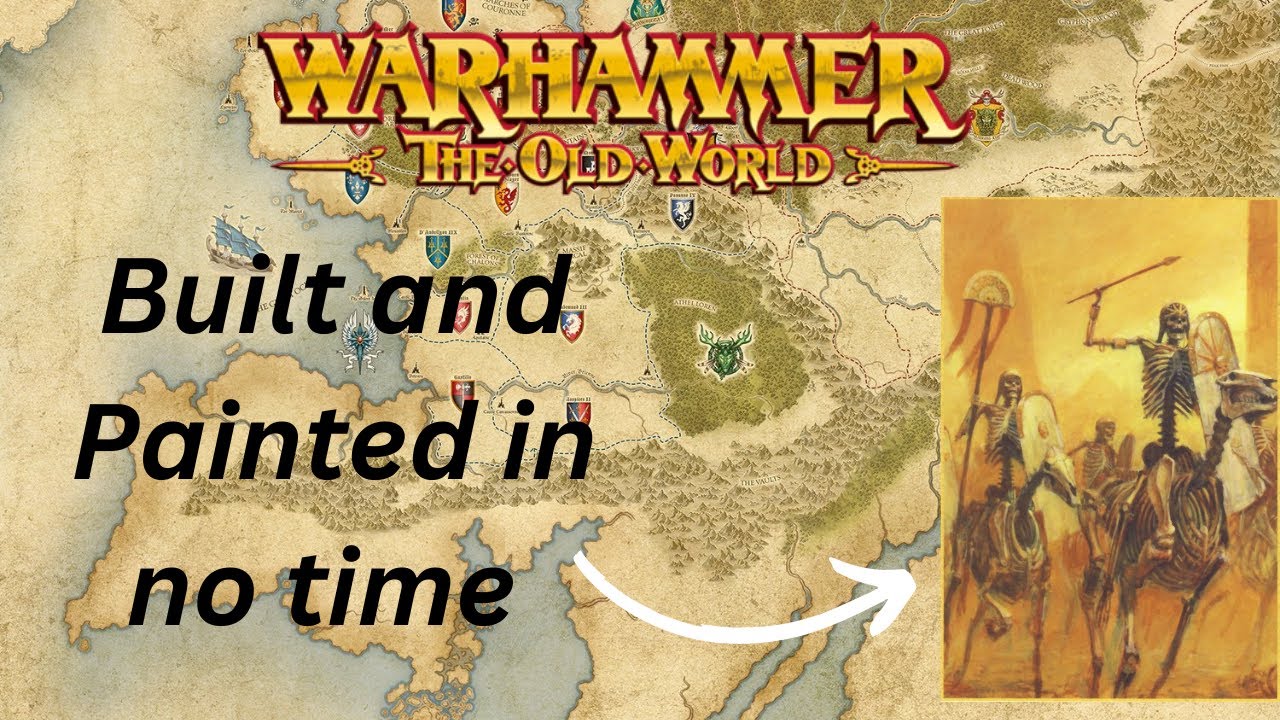 Warhammer The Old World : Tomb Kings Horsemen built and painted