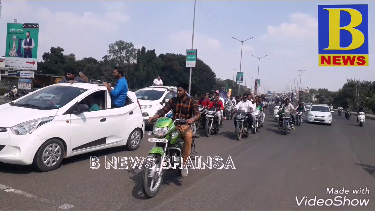 GRAND WELCOME AIMIM Supremo Barrister Asaduddin Owaisi Sab MP & Prakash Ambedkar Sab AT AURANGABAD