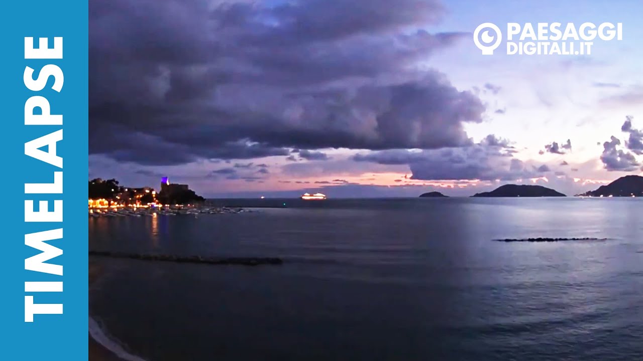 Tramonto a Lerici (SP) - 29 Settembre 2020 - TimeLapse