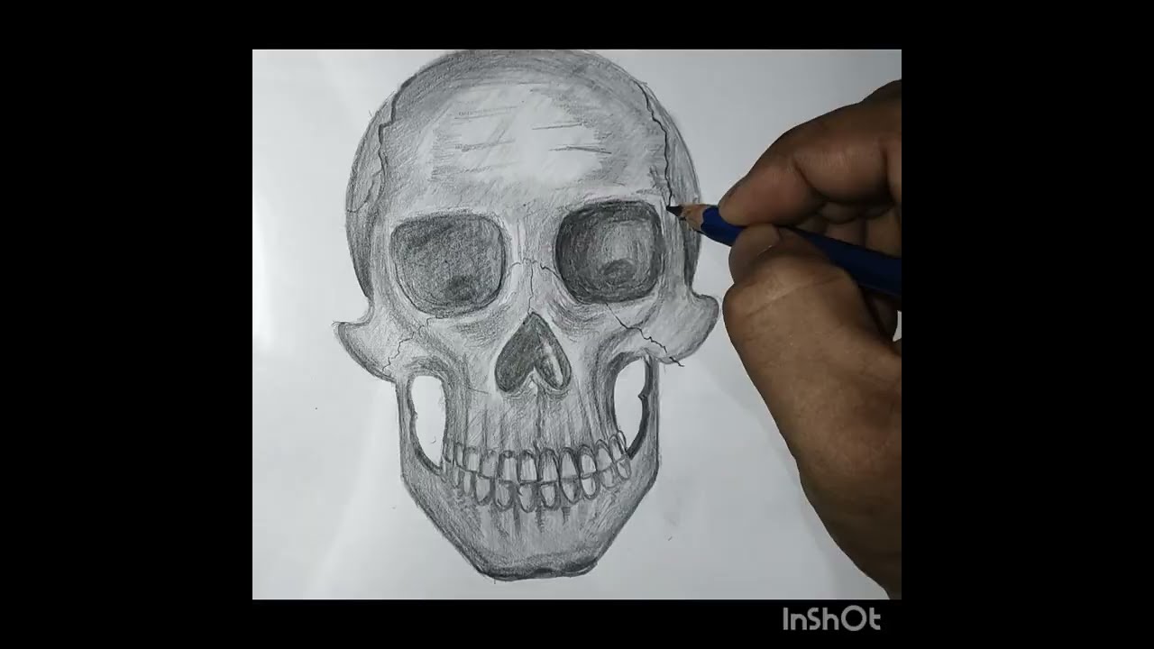 Skull drawing easy. How to draw human skull 