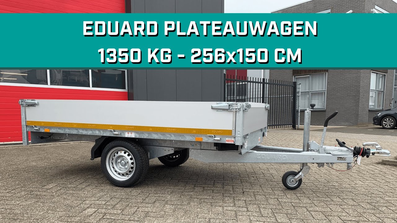 1350 kg Eduard plateauwagen aanhanger 260x150