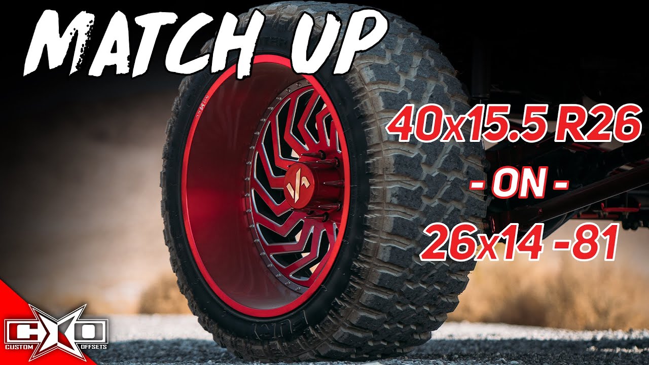 ARKON Crown Series Victory Wrapped in a Fury Country Hunter MT 40x15.5 R26 On 26x14-81