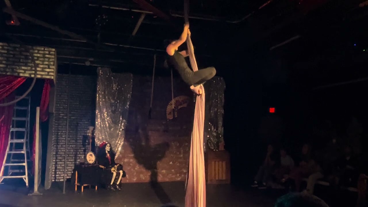 Arwen as Wednesday - Addams Family Blue Moon Circus - Space City Circus - August 2023