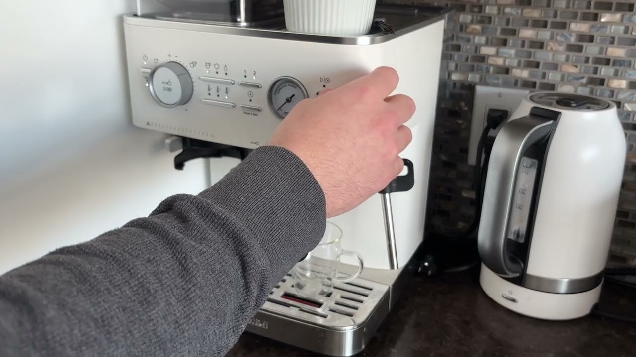 Pulling A Shot On The KitchenAid Semi Automatic Espresso Machine