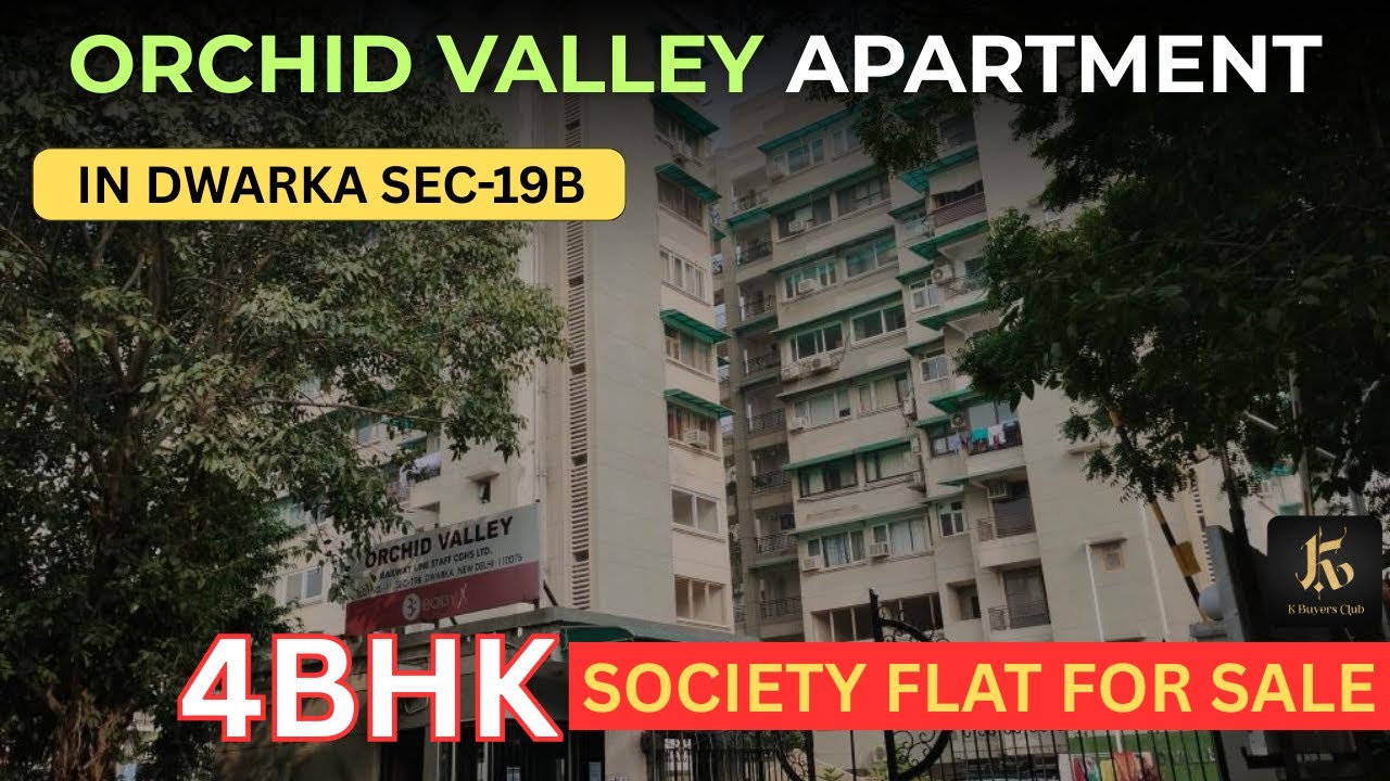 Golf Course Facing 4BHK Apartment in Sector 19B, Dwarka | Orchid Valley Apartments | [Code: K-125]
