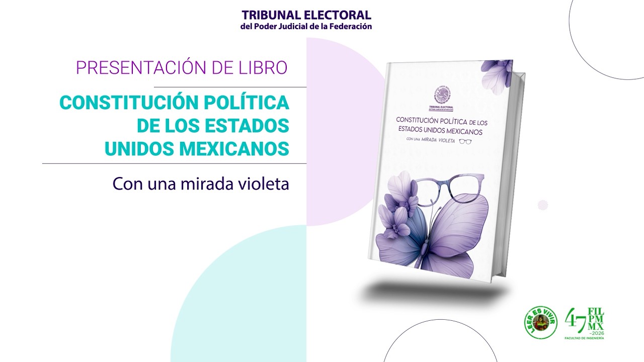 Constitución Política de los Estados Unidos Mexicanos. Con una mirada violeta