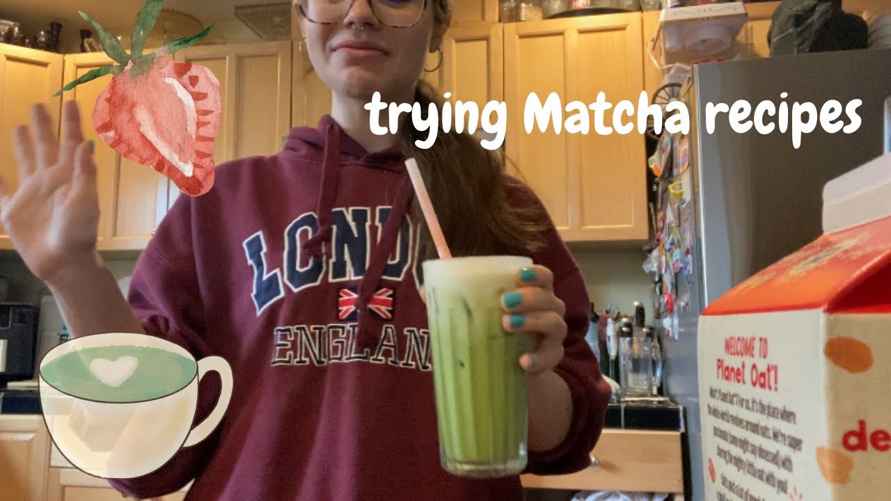 Trying different matcha recipes