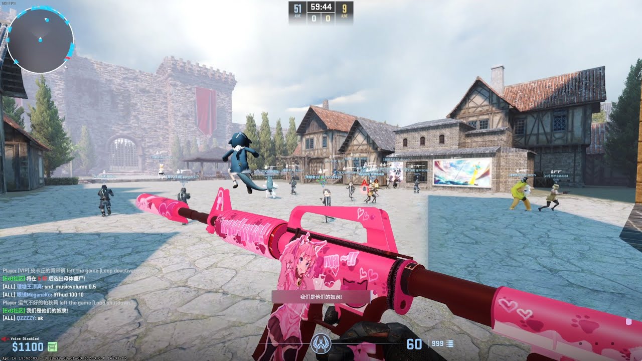 CS2 Zombie Escape ze_S_A_M (All Stages) On EXG Server