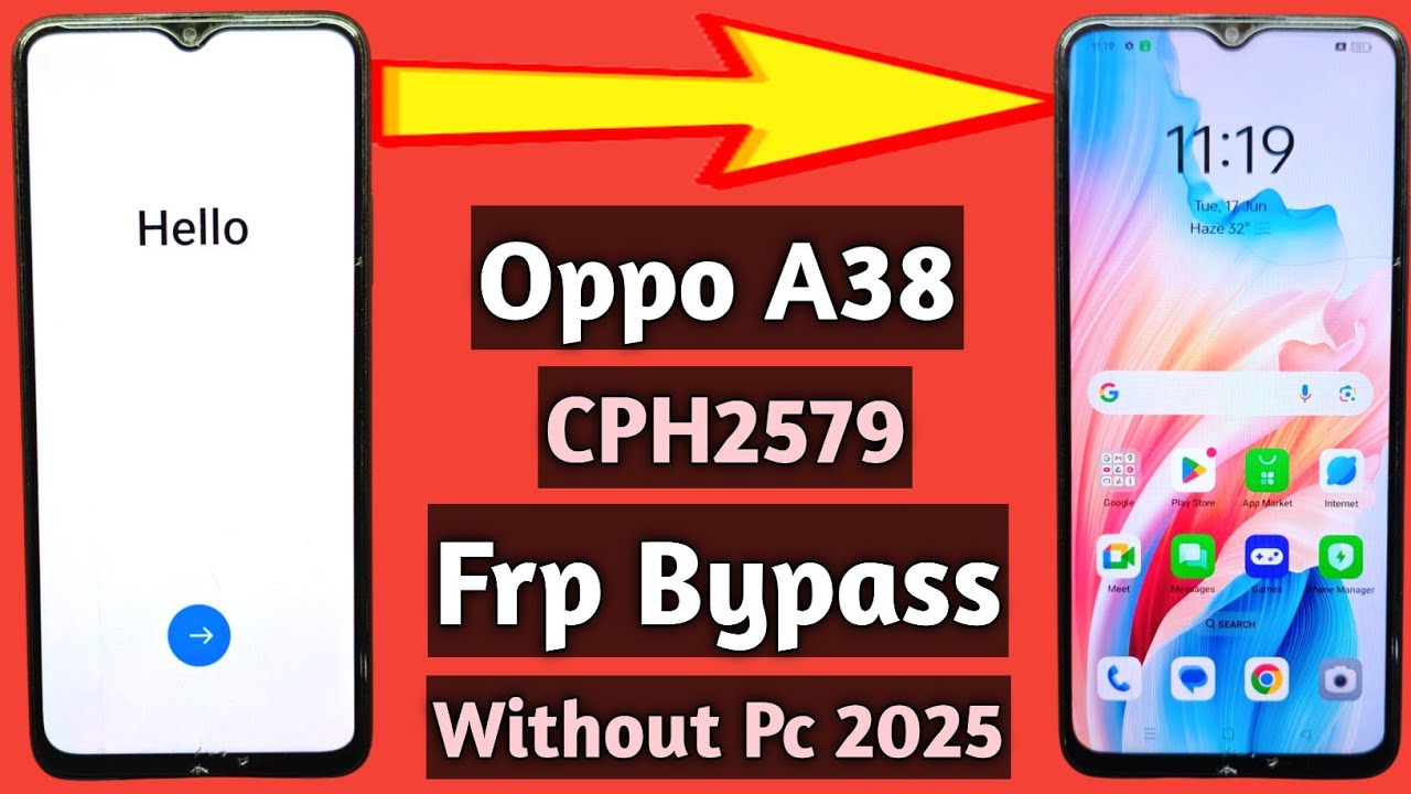 Oppo a38 frp bypass | Oppo cph2579 frp bypass without pc | How to frp bypass oppo a38