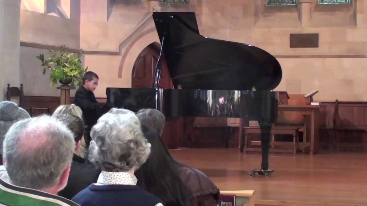 George (9 years old) plays Mozart & Schubert at his first solo concert
