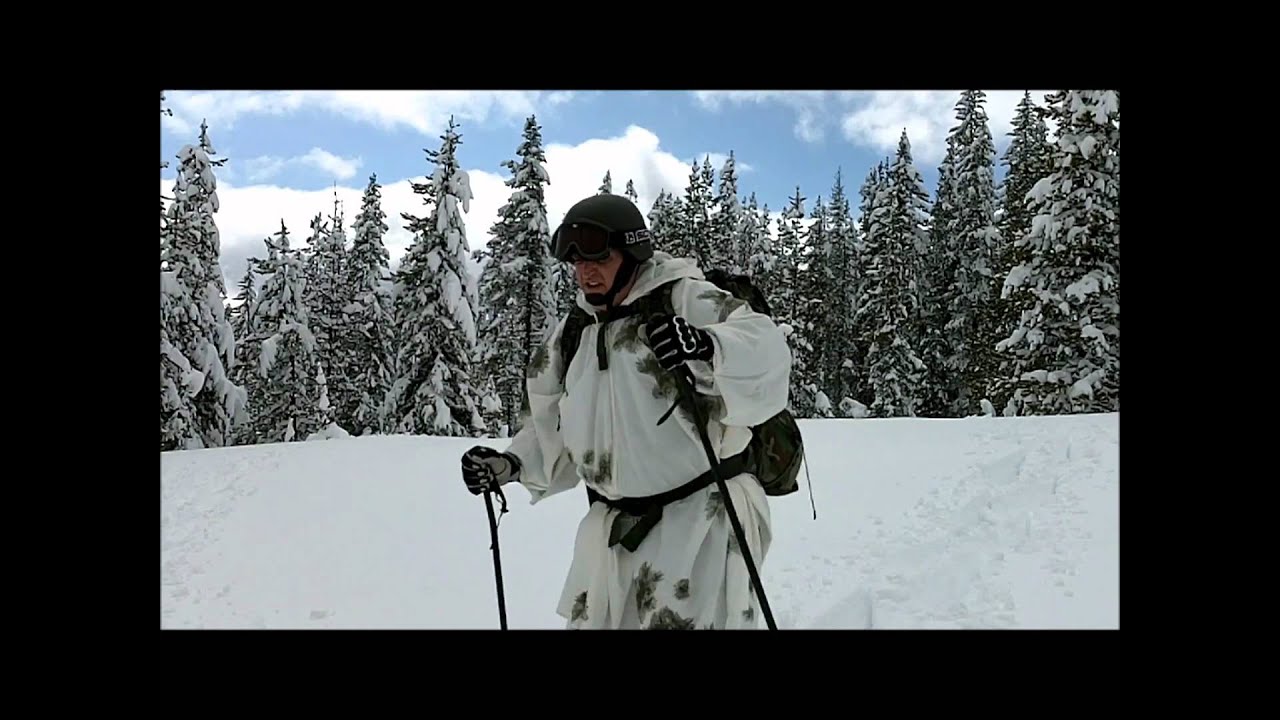 WINTER SURVIVAL FIRE BUILDING USING MILITARY MAGNESIUM SNOWSHOES