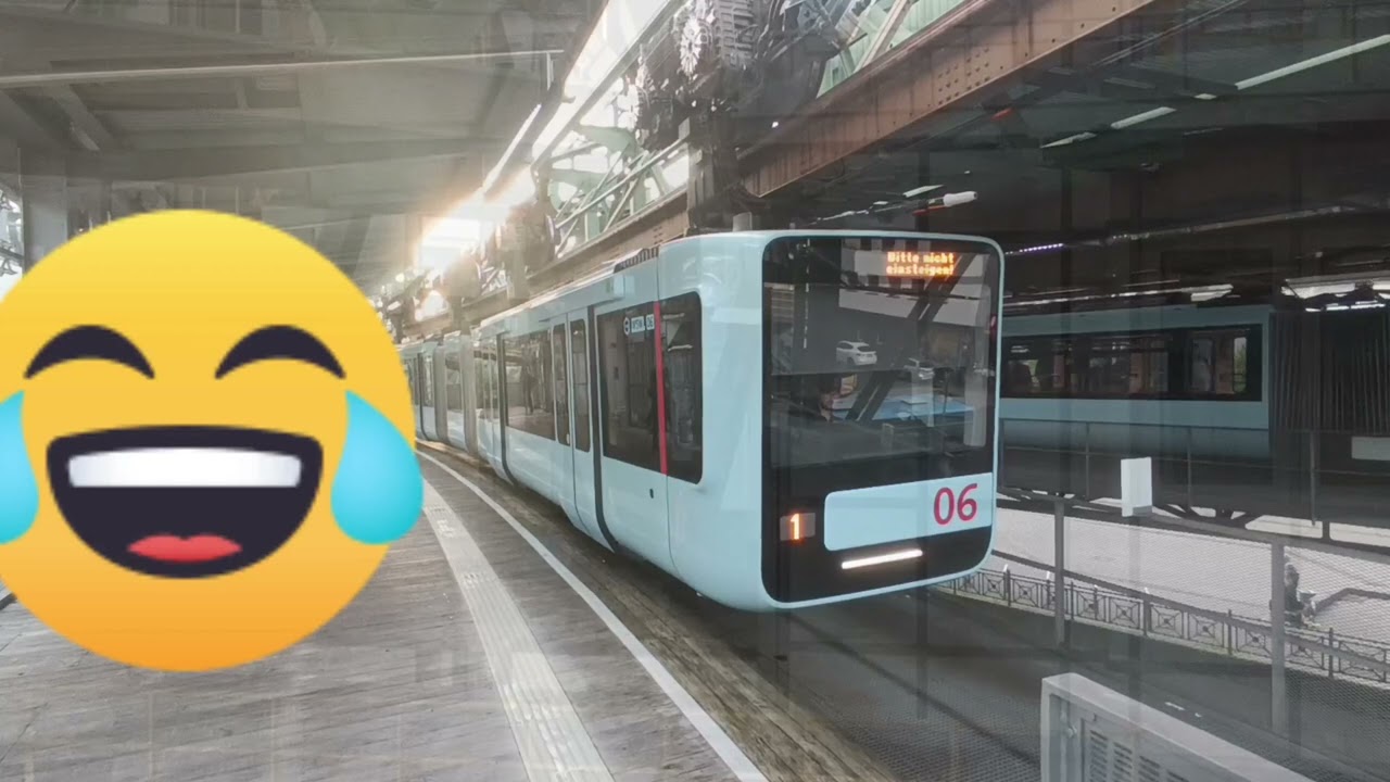 Wuppertaler Schwebebahn in Wuppertal-Oberbarmen
