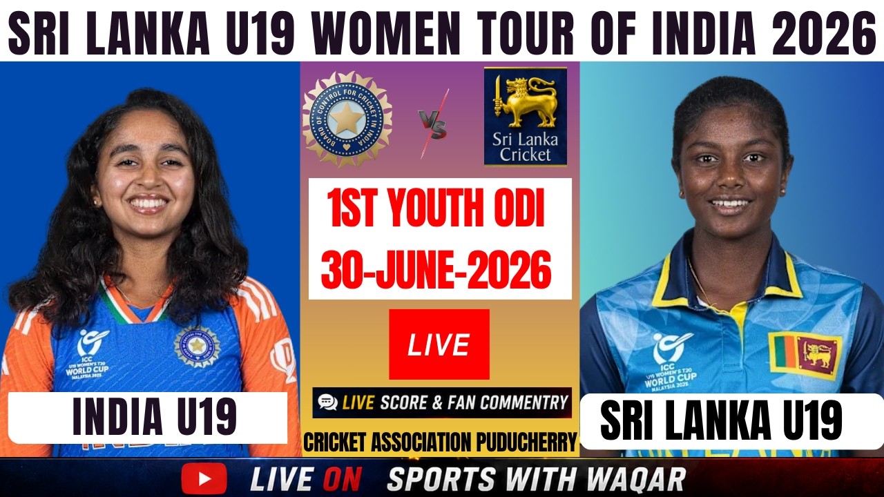 Sri Lanka U19-Women vs India U19-Women | 1st Youth ODI Live | SLWU19 vs INDWU19 Live Score